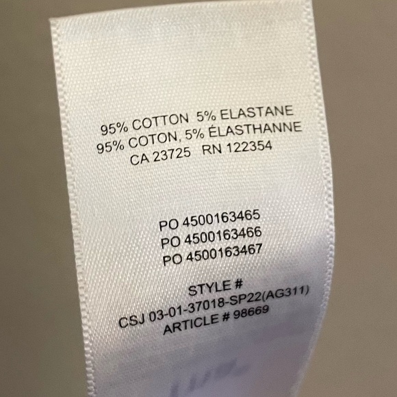 TNA Blue & White Cropped Baby Tee with Varsity Numbers - Picture 9 of 9